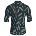 Maglia da ciclismo Brushstroke Slate a maniche corte, vestibilità da gara.