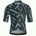 Maglia da ciclismo Brushstroke Slate a maniche corte, vestibilità da gara.