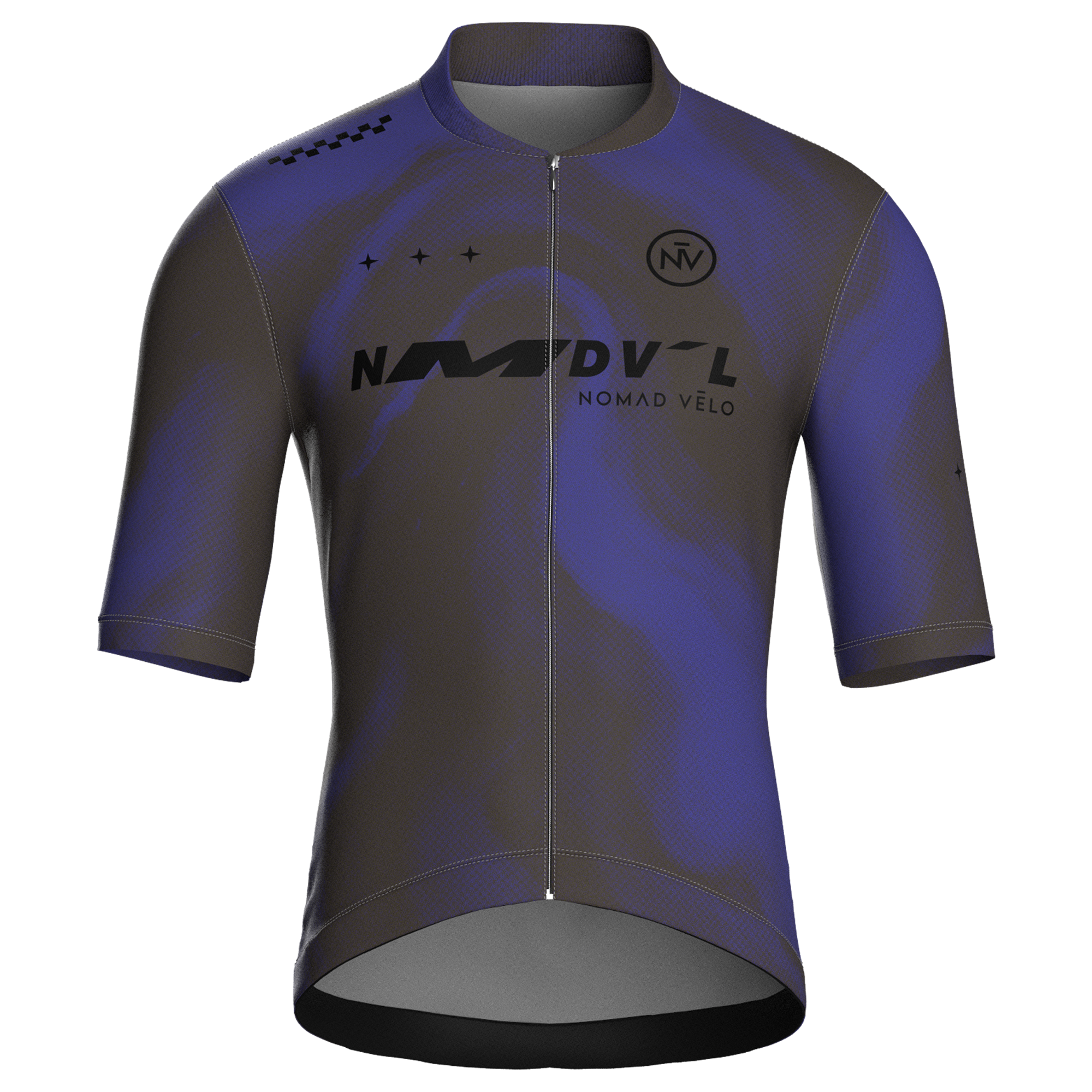 Maglia da ciclismo a maniche corte Marble Cobalt, vestibilità da gara.