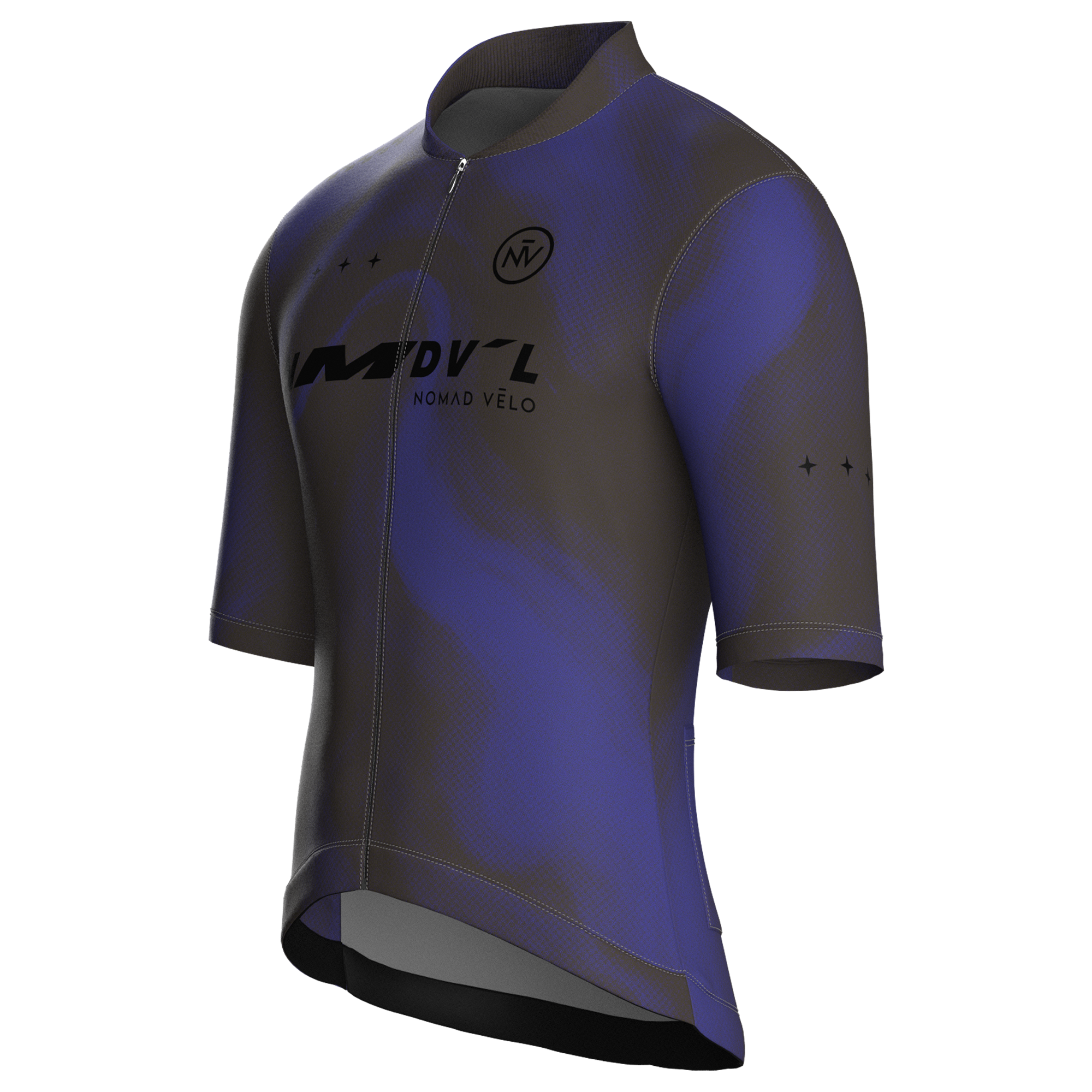 Maglia da ciclismo a maniche corte Marble Cobalt, vestibilità da gara.