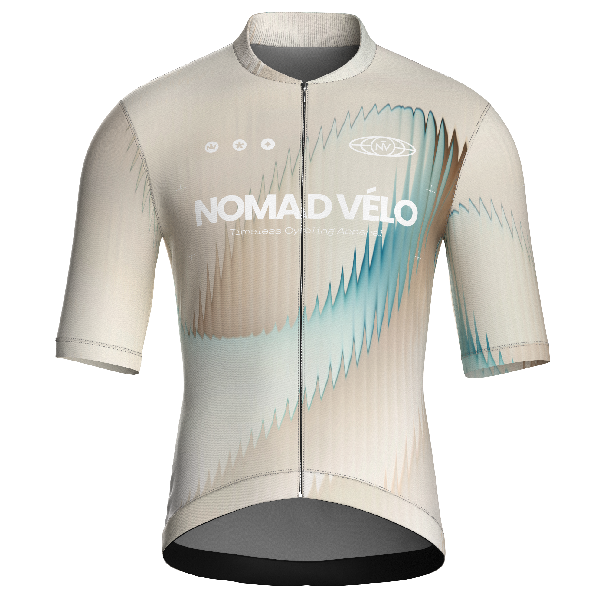 Maglia da ciclismo Aurora Cream – Manica corta, vestibilità da gara