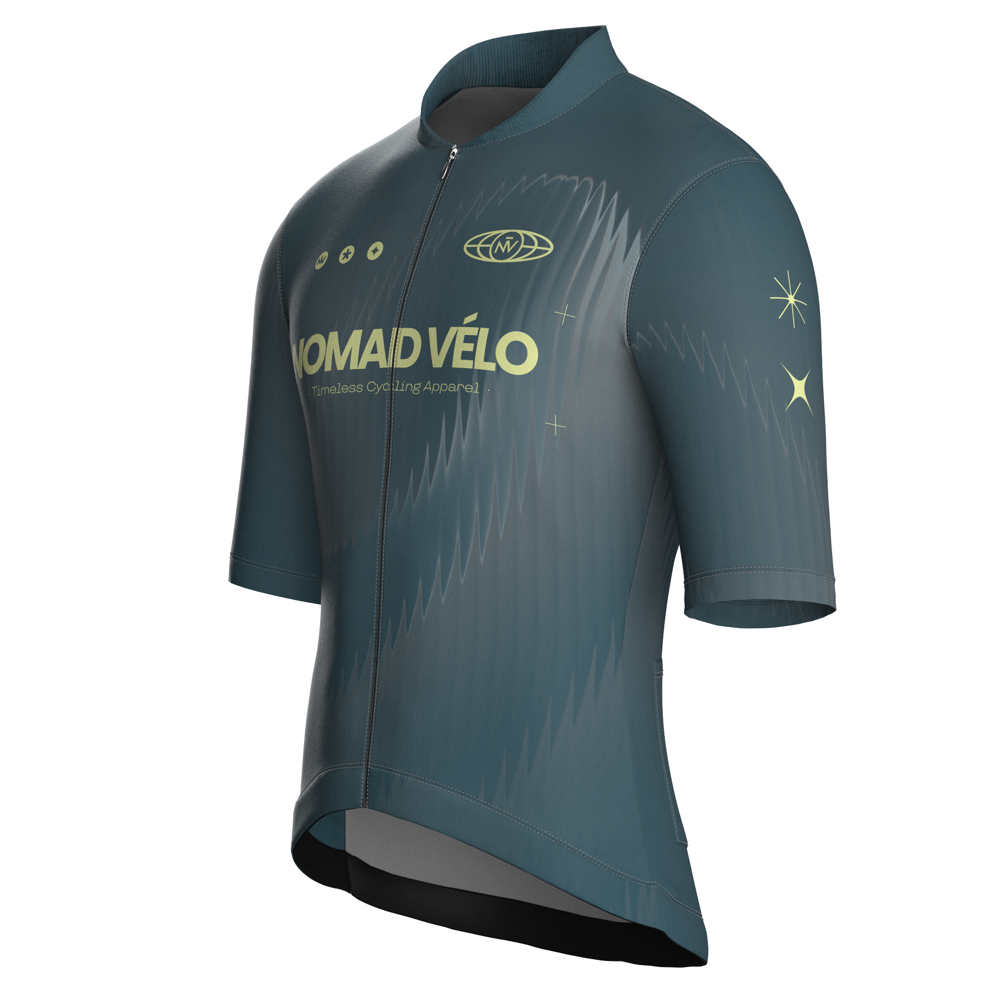 Maglia da ciclismo Aurora Slate a maniche corte