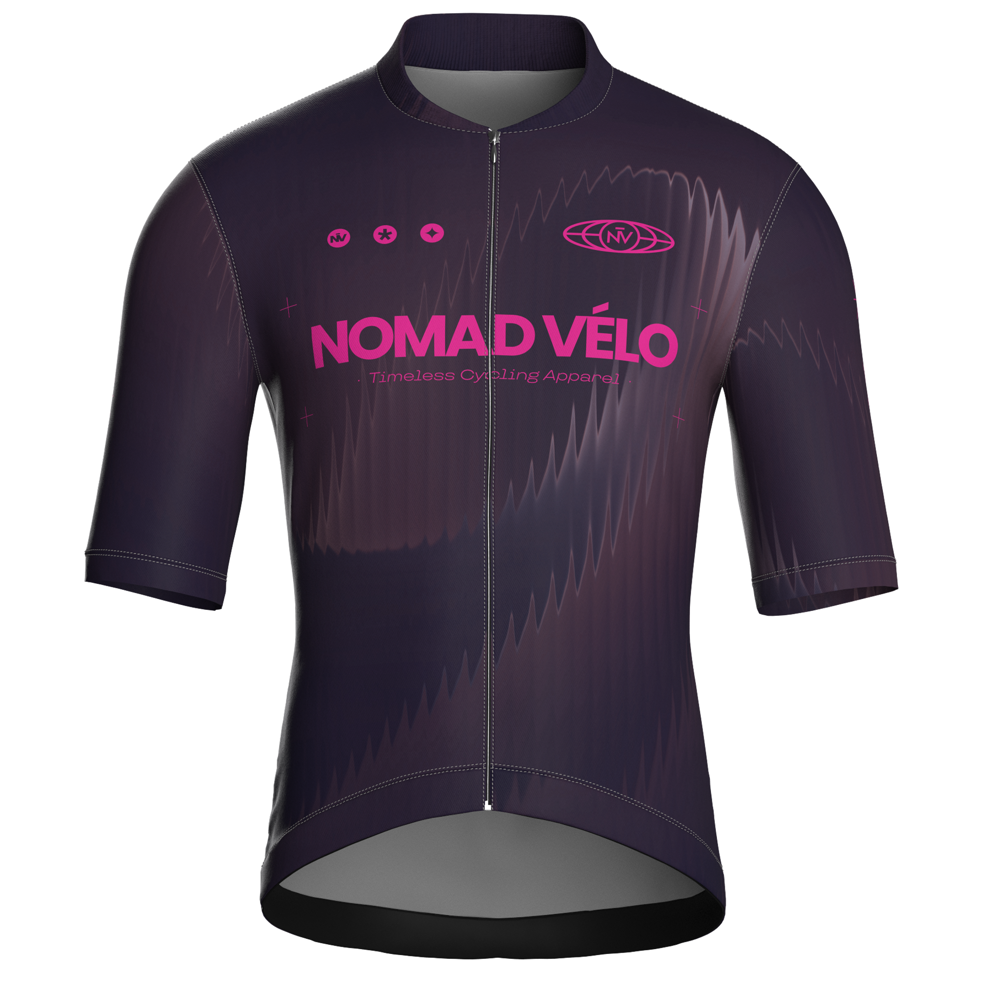 Maglia da ciclismo Aurora Plum a maniche corte, vestibilità da gara