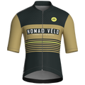 Maglia da ciclismo a maniche corte modello Forest con motivo a righe retrò – vestibilità da gara