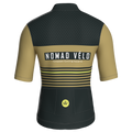 Maglia da ciclismo a maniche corte modello Forest con motivo a righe retrò – vestibilità da gara