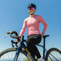 Maglia da ciclismo Tessera Guava a maniche lunghe, vestibilità da gara