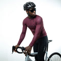 Maglia a maniche lunghe Element bordeaux | Nomad Vélo