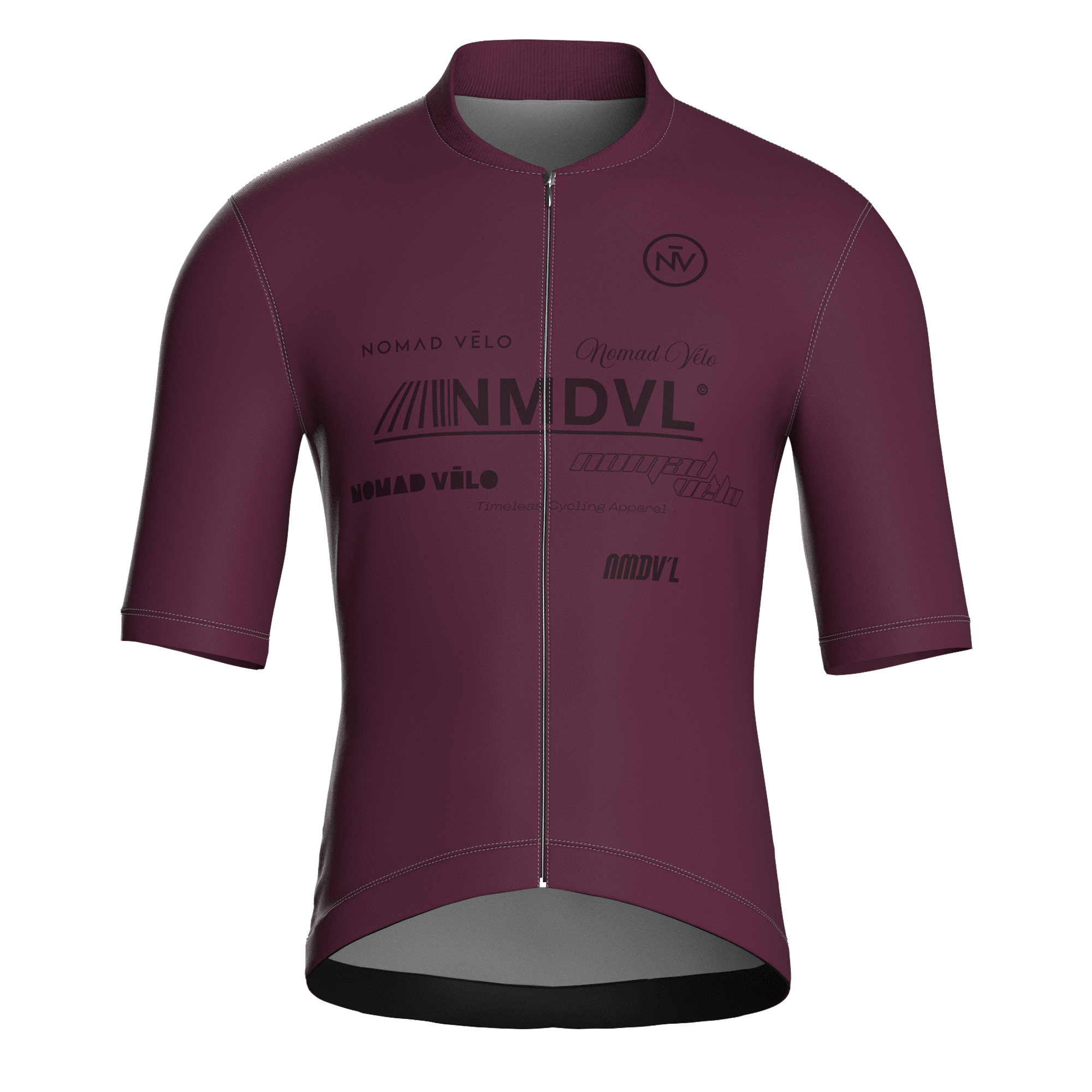 Maglia a maniche corte Element bordeaux | Nomad Vélo