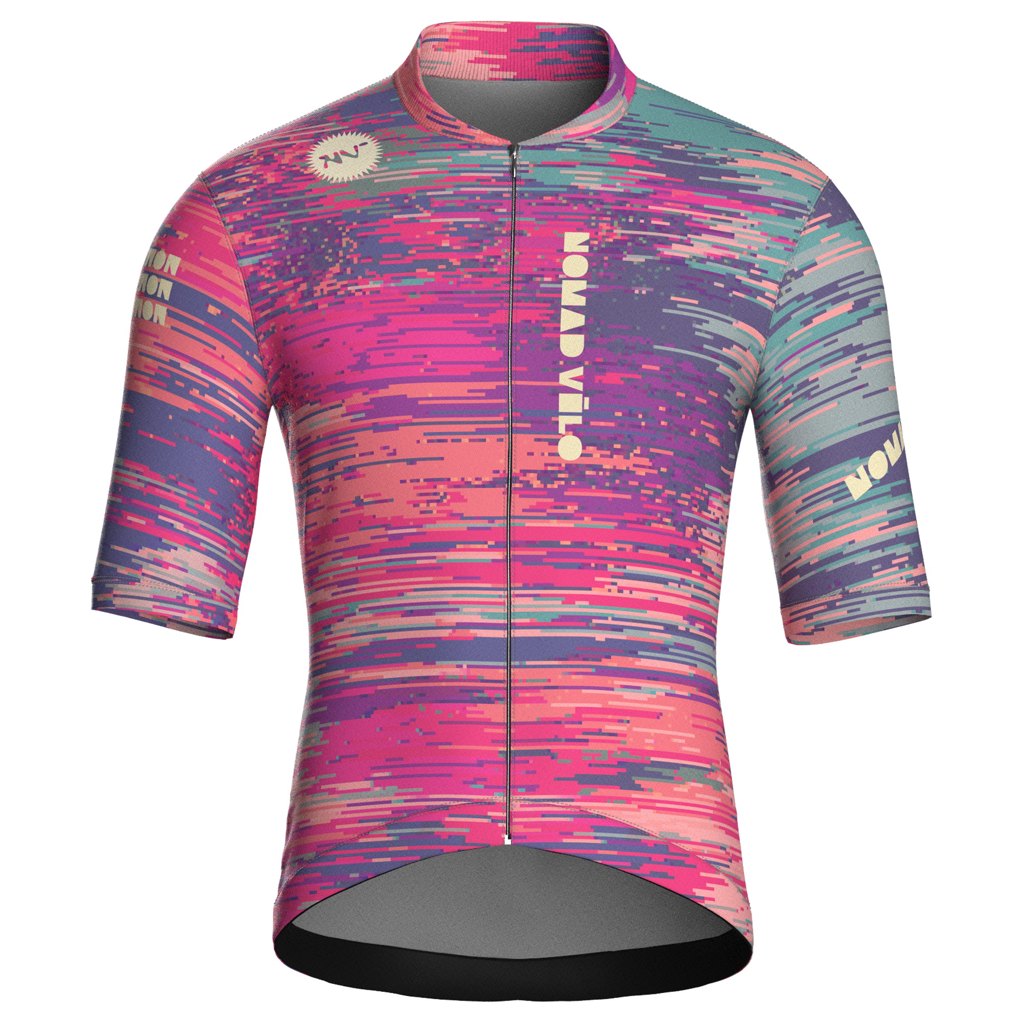 Maglia da ciclismo Glitch Pink – Maglia a maniche corte da gara