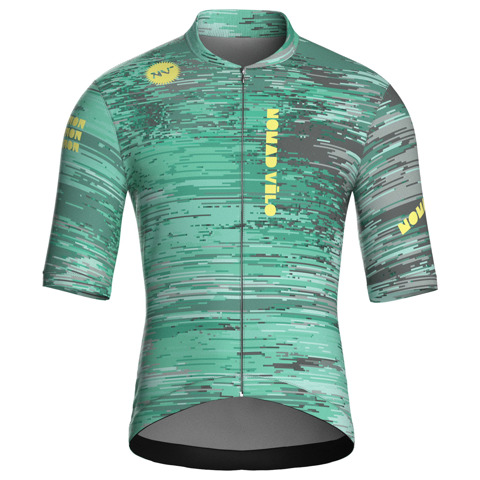 Maglia da ciclismo Glitch Mint a maniche corte, vestibilità da gara