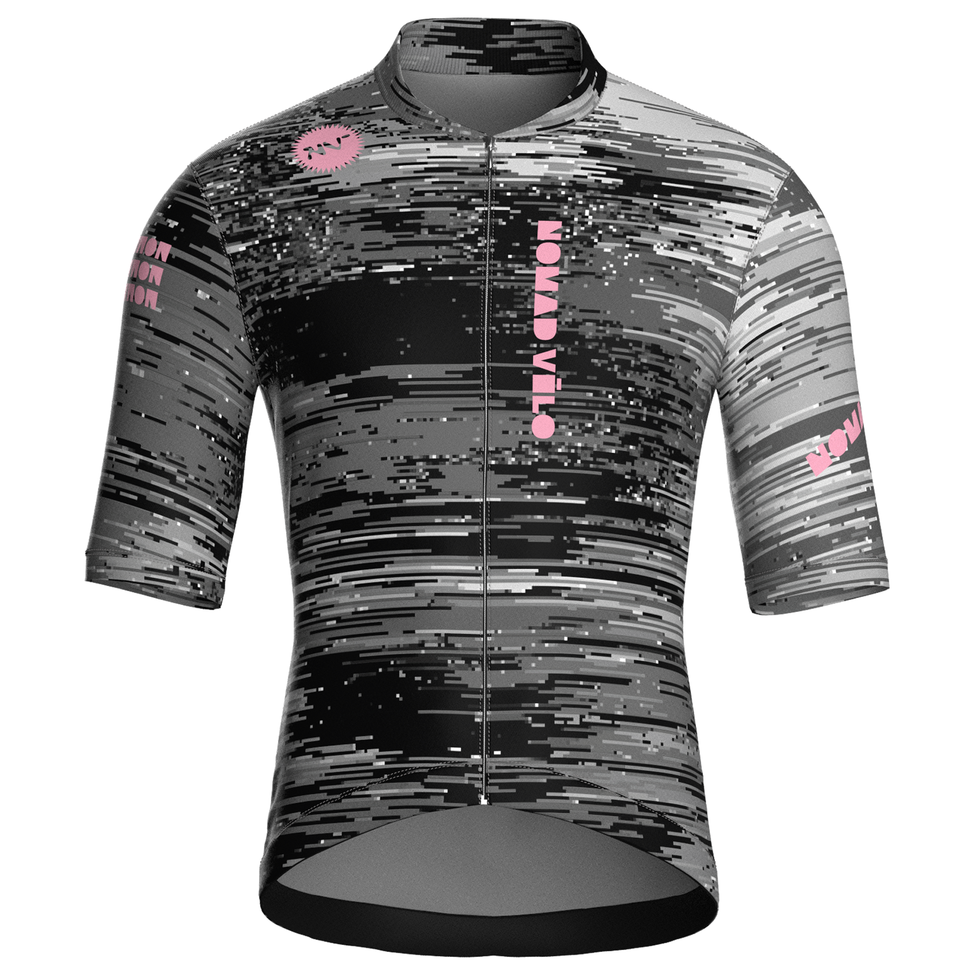 Maglia da ciclismo Glitch Grey – Maglia a maniche corte da gara