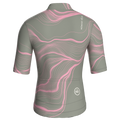 Maglia da ciclismo Contour Khaki a maniche corte, vestibilità da gara.