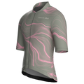 Maglia da ciclismo Contour Khaki a maniche corte, vestibilità da gara.
