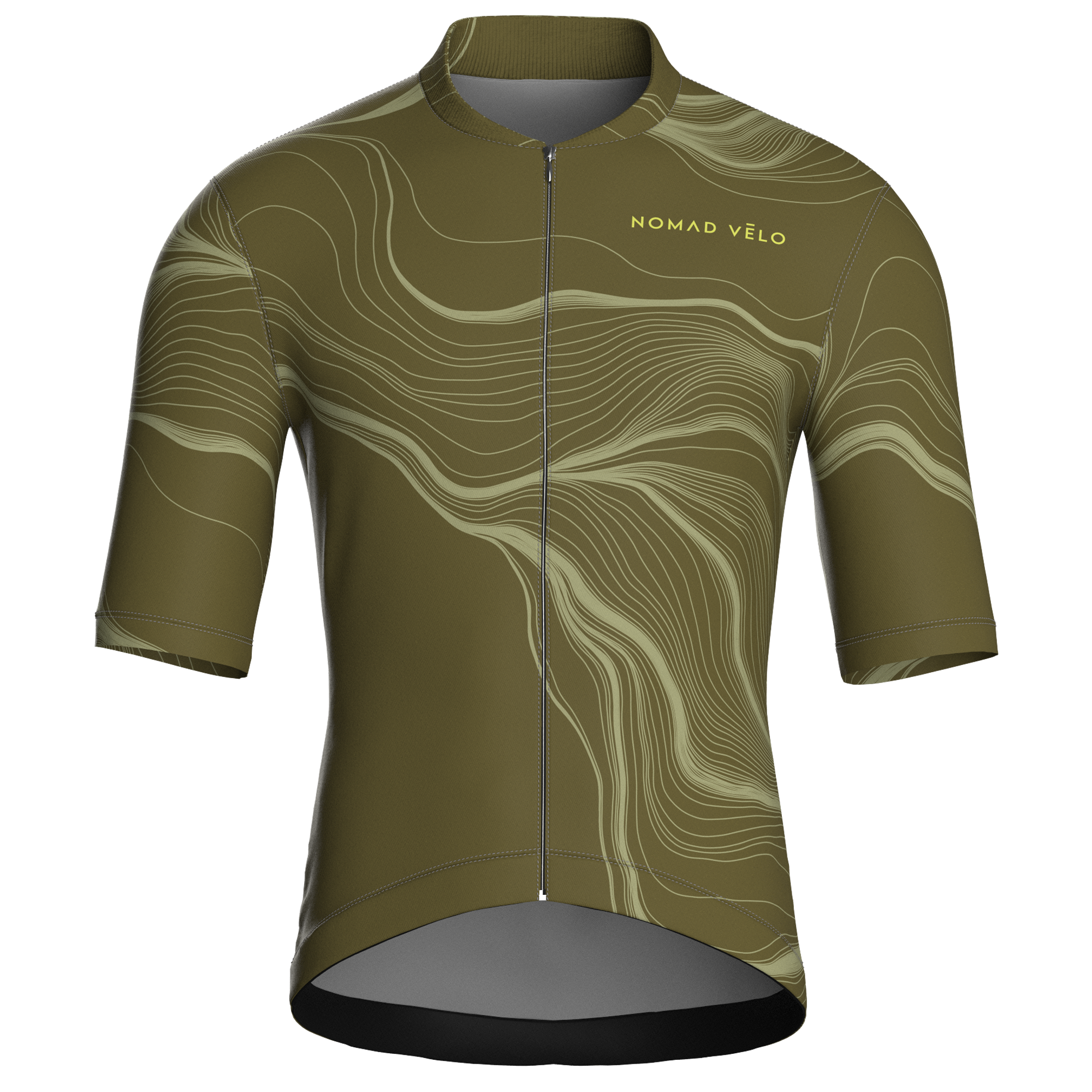 Maglia da ciclismo Contour Moss a maniche corte, vestibilità da gara