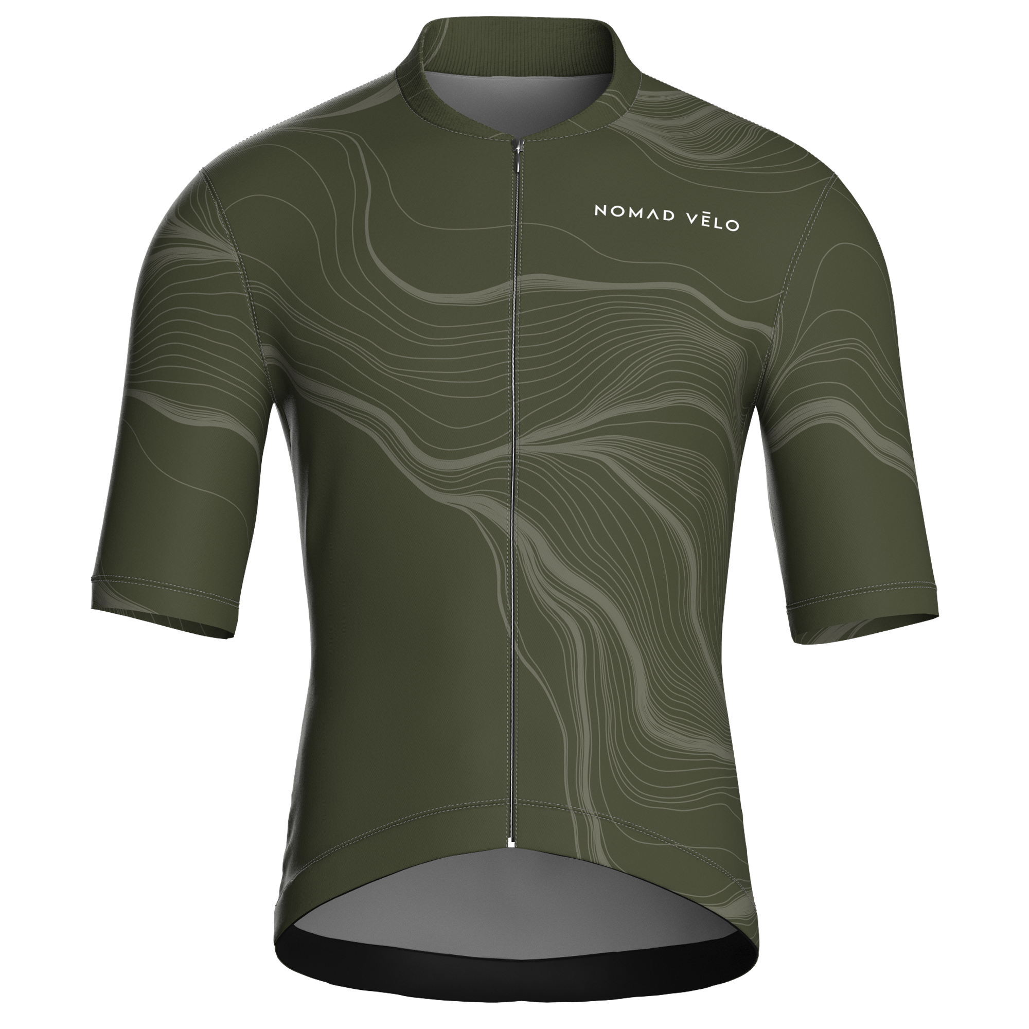 Maglia da ciclismo Contour Forest a maniche corte, vestibilità da gara