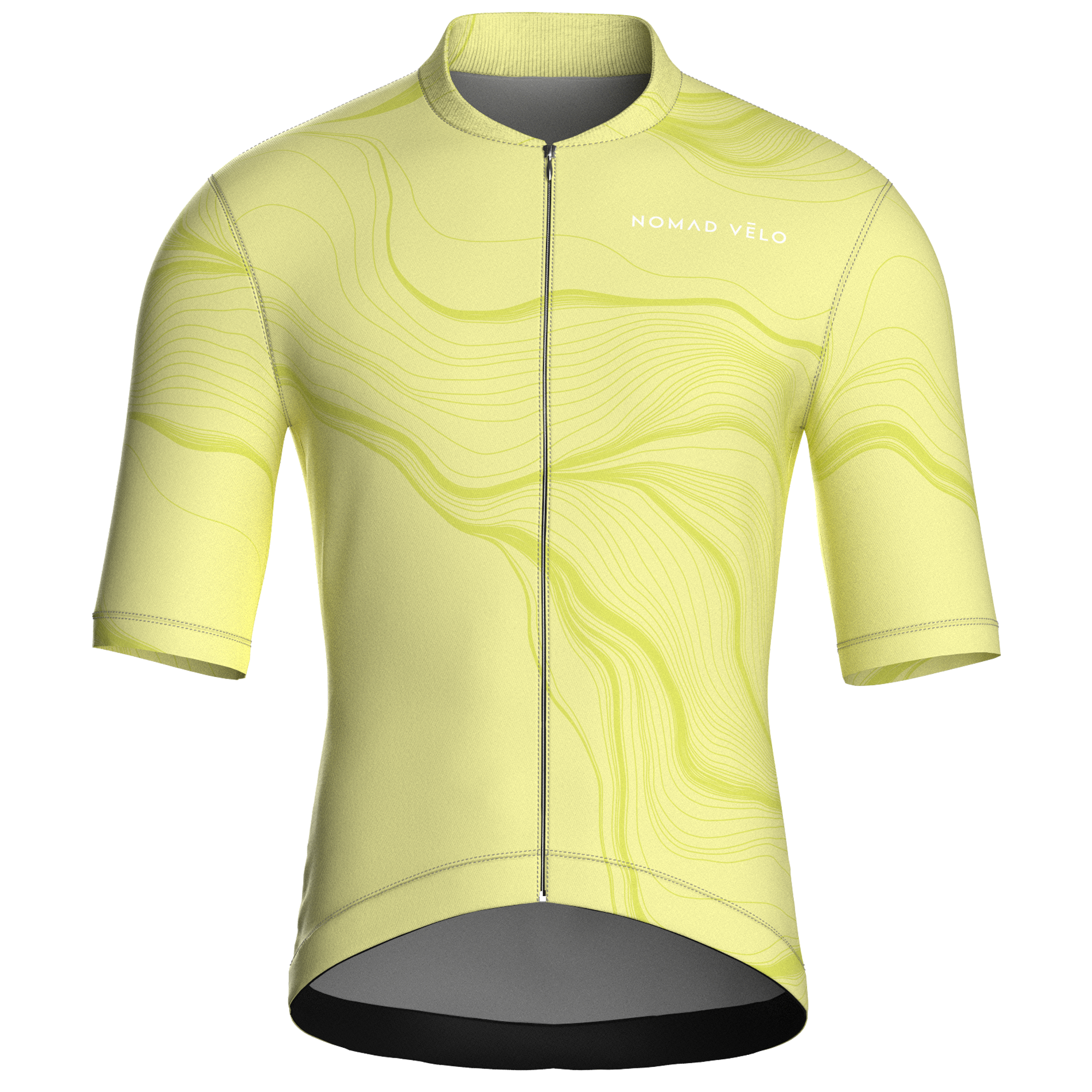 Maglia da ciclismo Contour Lime a maniche corte, vestibilità da gara