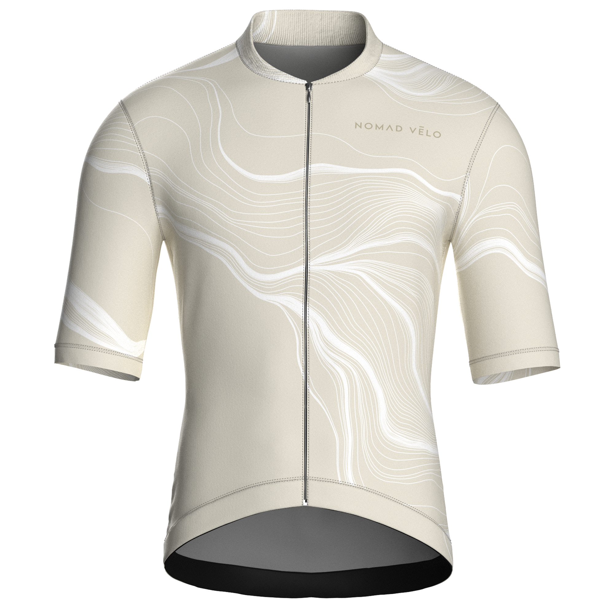 Maglia da ciclismo Contour Sand a maniche corte, vestibilità da gara