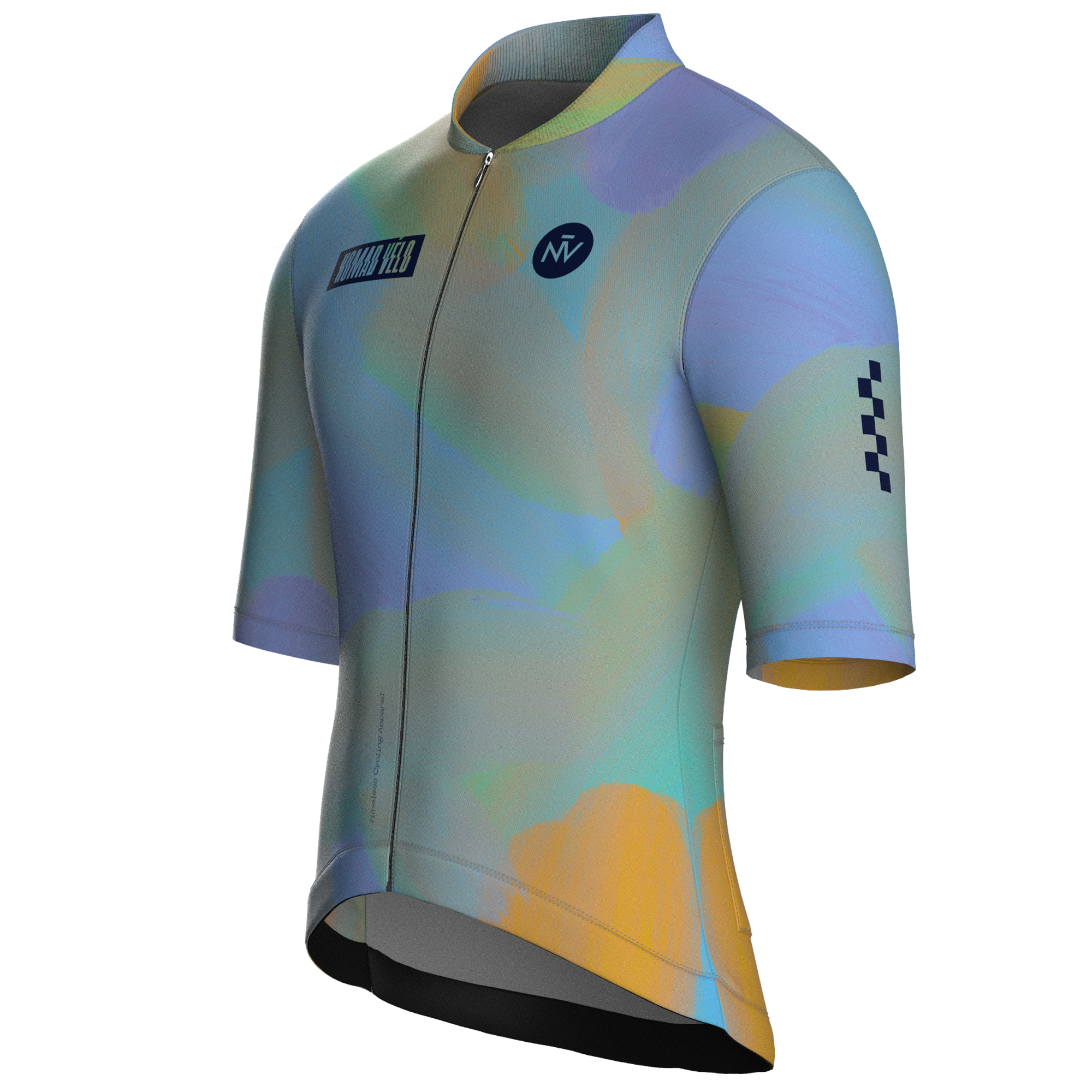 Maglia da ciclismo a maniche corte Aero Fit con grafica iridescente effetto pastello e motivi pittorici.