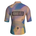 Maglia da ciclismo a maniche corte con stampa a sublimazione "Painterly Sunset" – vestibilità aerodinamica.