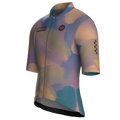 Maglia da ciclismo a maniche corte con stampa a sublimazione "Painterly Sunset" – vestibilità aerodinamica.