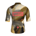 Maglia da ciclismo Painterly Bronze a maniche corte, vestibilità aerodinamica, con grafica sublimata.
