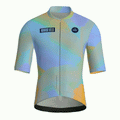Maglia da ciclismo a maniche corte Aero Fit con grafica iridescente effetto pastello e motivi pittorici.