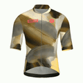 Maglia da ciclismo Painterly Bronze a maniche corte, vestibilità aerodinamica, con grafica sublimata.