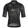 Maglia da ciclismo Panther Noir a maniche corte, vestibilità da gara