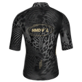 Maglia da ciclismo Panther Noir a maniche corte, vestibilità da gara