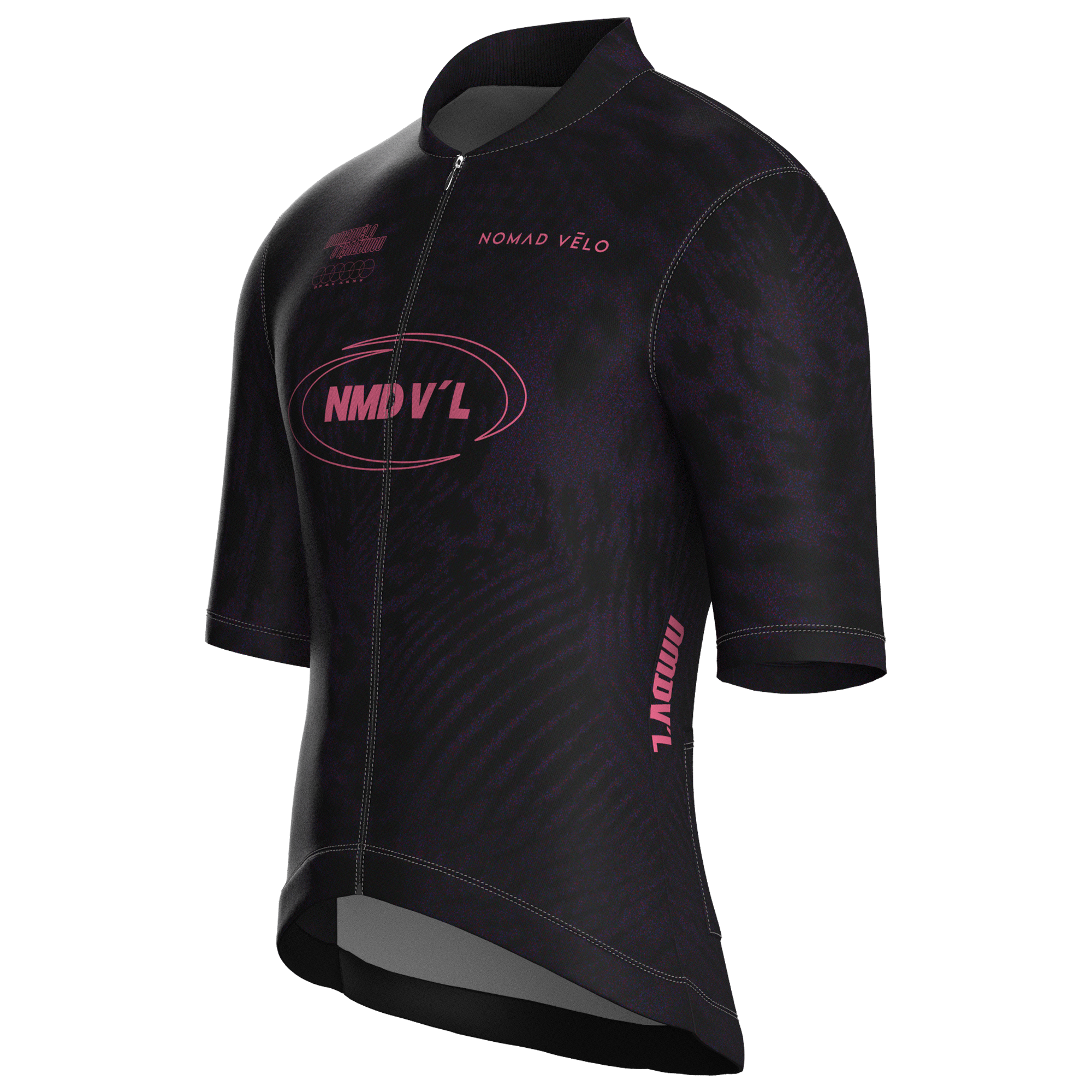 Maglia da ciclismo Panther Black a maniche corte, vestibilità da gara