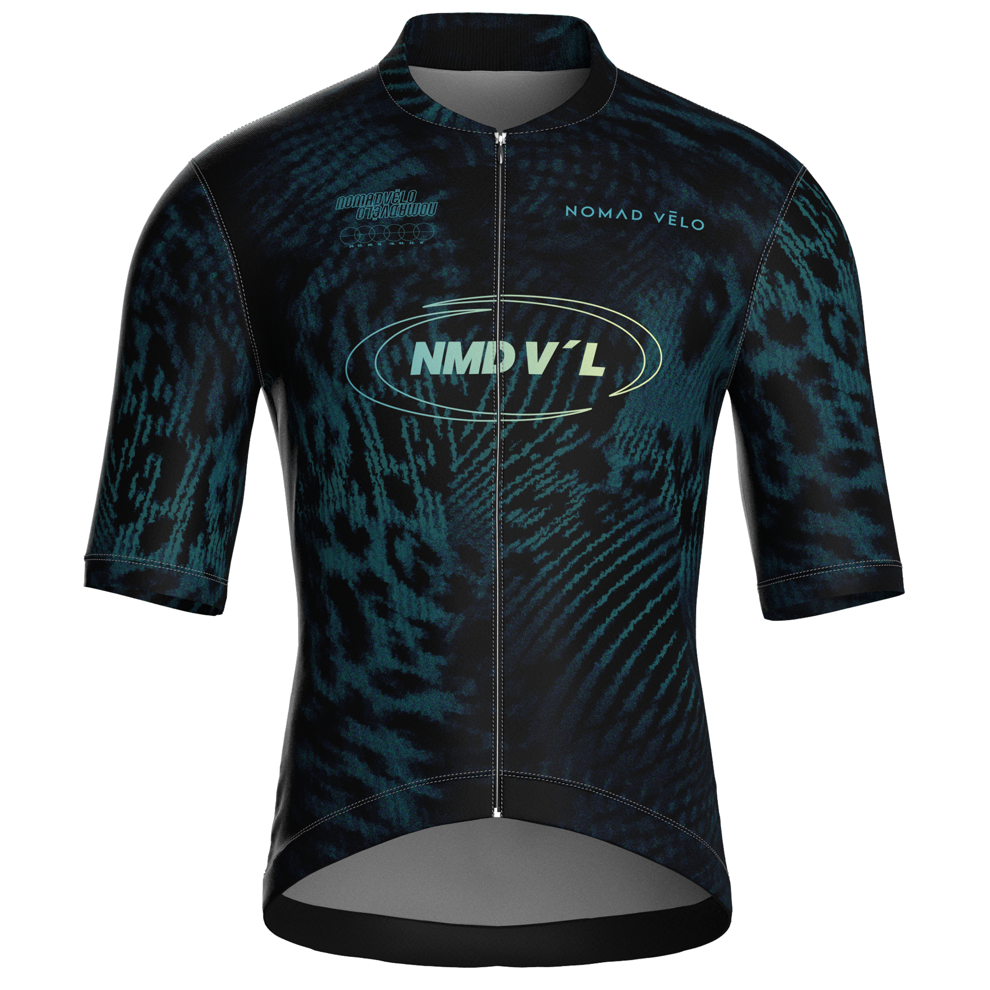 Maglia da ciclismo Panther Teal – Maniche corte, vestibilità da gara