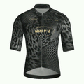 Maglia da ciclismo Panther Noir a maniche corte, vestibilità da gara