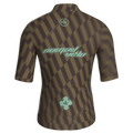Maglia da ciclismo Motion Olive a maniche corte, vestibilità da gara.