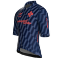 Maglia da ciclismo Motion Navy a maniche corte, vestibilità da gara.