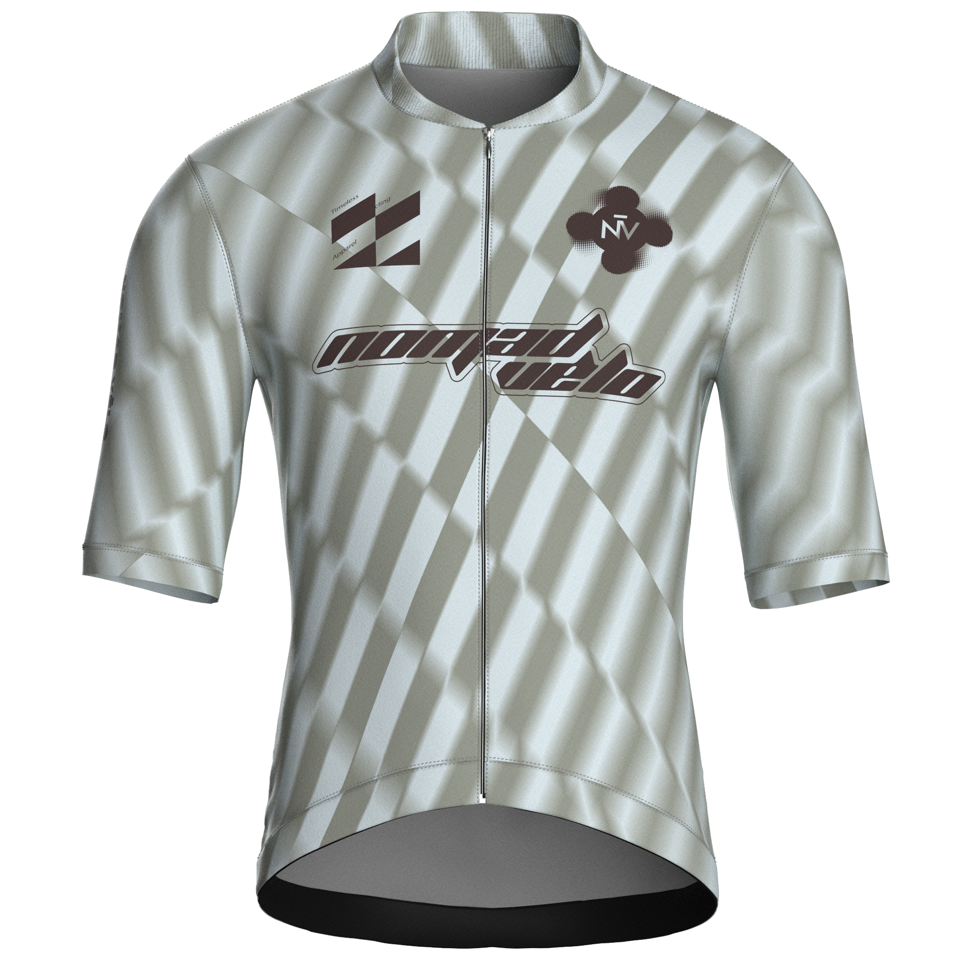 Maglia da ciclismo Motion Silver a maniche corte, vestibilità da gara.