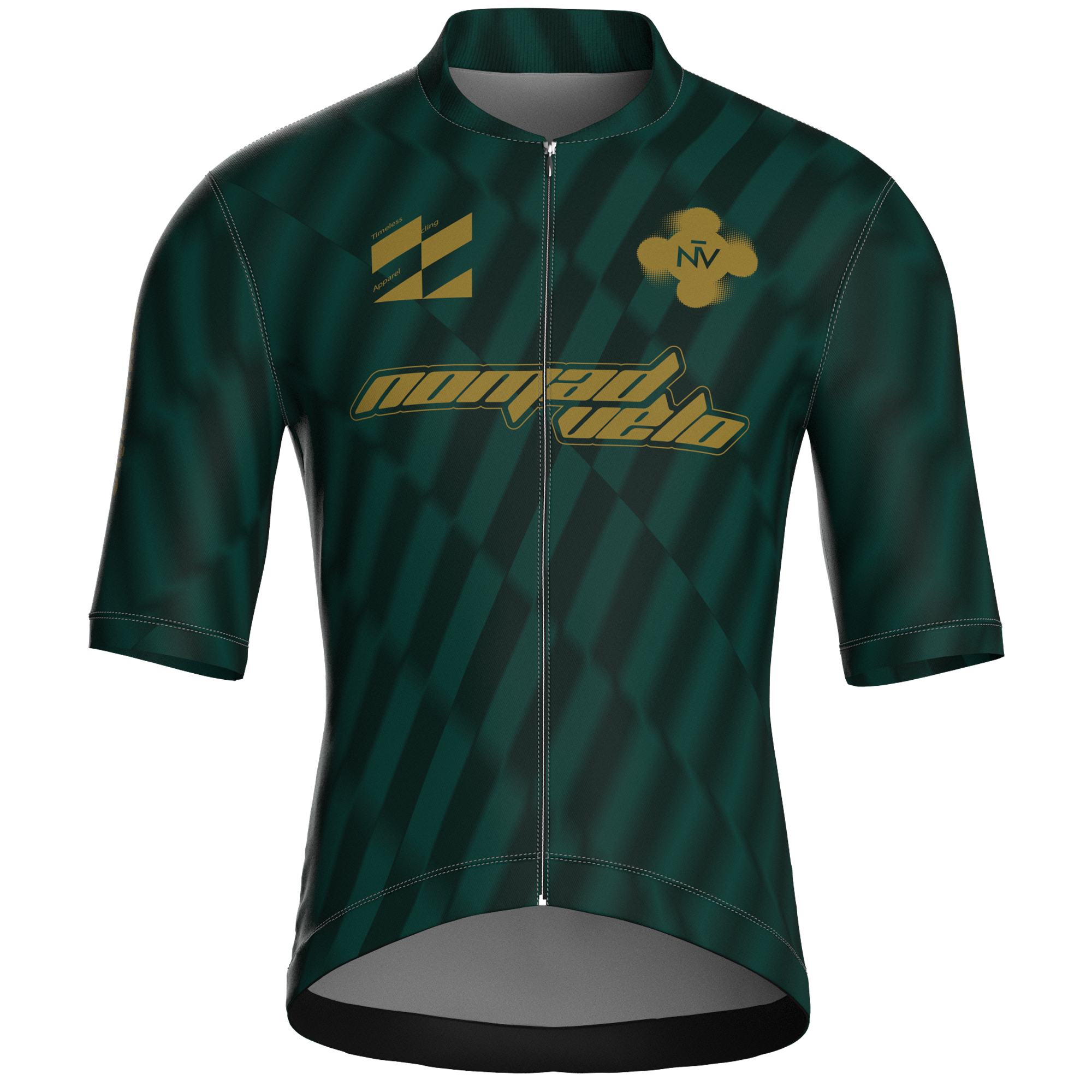Maglia da ciclismo Motion Emerald a maniche corte, vestibilità da gara.
