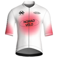 Maglia da ciclismo Pixel White a maniche corte, vestibilità da gara