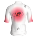 Maglia da ciclismo Pixel White a maniche corte, vestibilità da gara