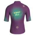 Maglia da ciclismo Pixel Plum a maniche corte, vestibilità da gara
