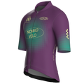 Maglia da ciclismo Pixel Plum a maniche corte, vestibilità da gara