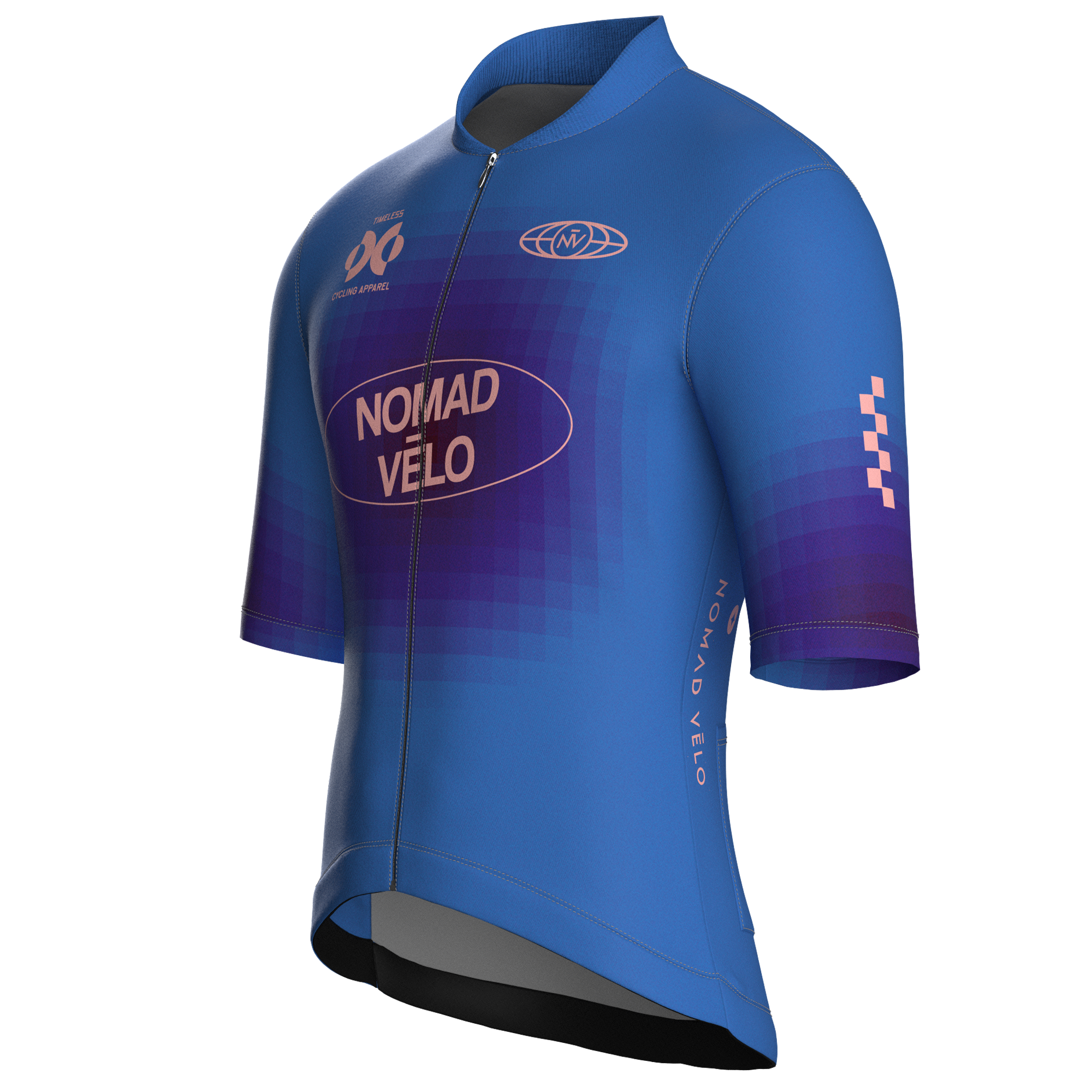 Maglia da ciclismo Pixel Cobalt a maniche corte, vestibilità da gara