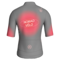 Maglia da ciclismo Pixel Grey a maniche corte, vestibilità da gara