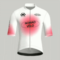 Maglia da ciclismo Pixel White a maniche corte, vestibilità da gara