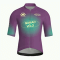 Maglia da ciclismo Pixel Plum a maniche corte, vestibilità da gara