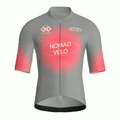 Maglia da ciclismo Pixel Grey a maniche corte, vestibilità da gara