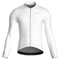 Maglia da ciclismo bianca pura – Maglia a maniche lunghe da gara