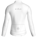 Maglia da ciclismo bianca pura – Maglia a maniche lunghe da gara