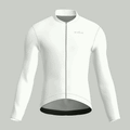 Maglia da ciclismo bianca pura – Maglia a maniche lunghe da gara