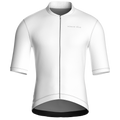 Maglia da ciclismo bianca pura – Manica corta, vestibilità da gara