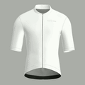Maglia da ciclismo bianca pura – Manica corta, vestibilità da gara
